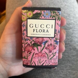 Gucci Flora Gorgeous Gardenia Mini EDP in Pink Floral Box 0.16 FL OZ